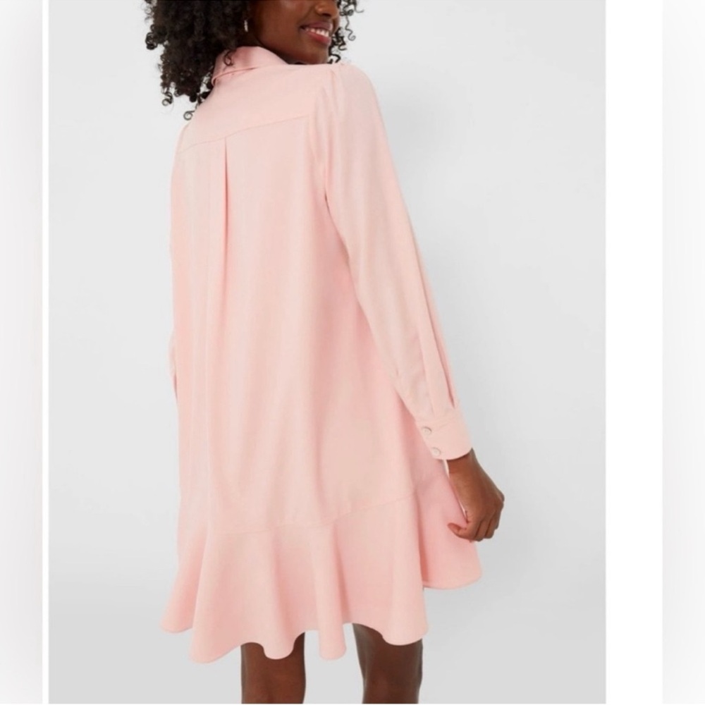 Tuckernuck Callahan Crepe Long Sleeve Shirt Dress ~ Size L - Picture 8 of 10